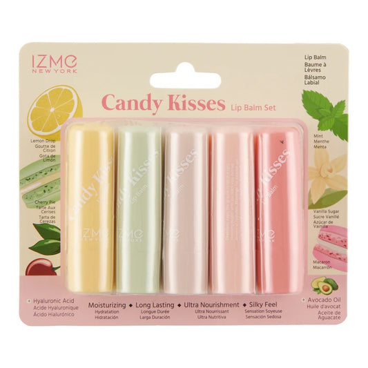 Izme New York Juego de bálsamo labial Candy Kissest, 5-Pack