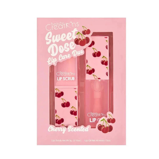 Sweet Dose - Set Dúo Exfoliante Y Aceite Humectante Para Labios
