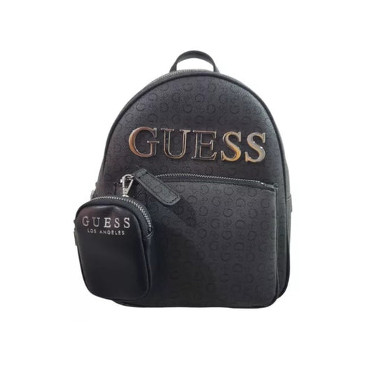 Mochila Guess Backpack Dama Mujer Casual Gris Oscuro Liso