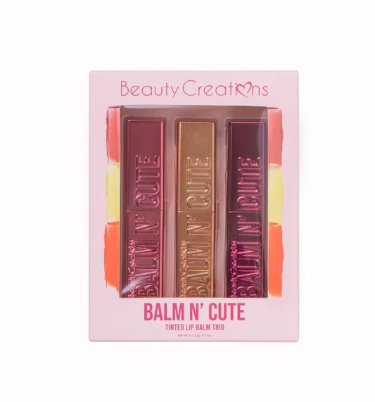 CREACIONES DE BELLEZA- BALM N' CUTE- TRIO DE BÁLSAMOS LABIAL TEÑIDOS #2